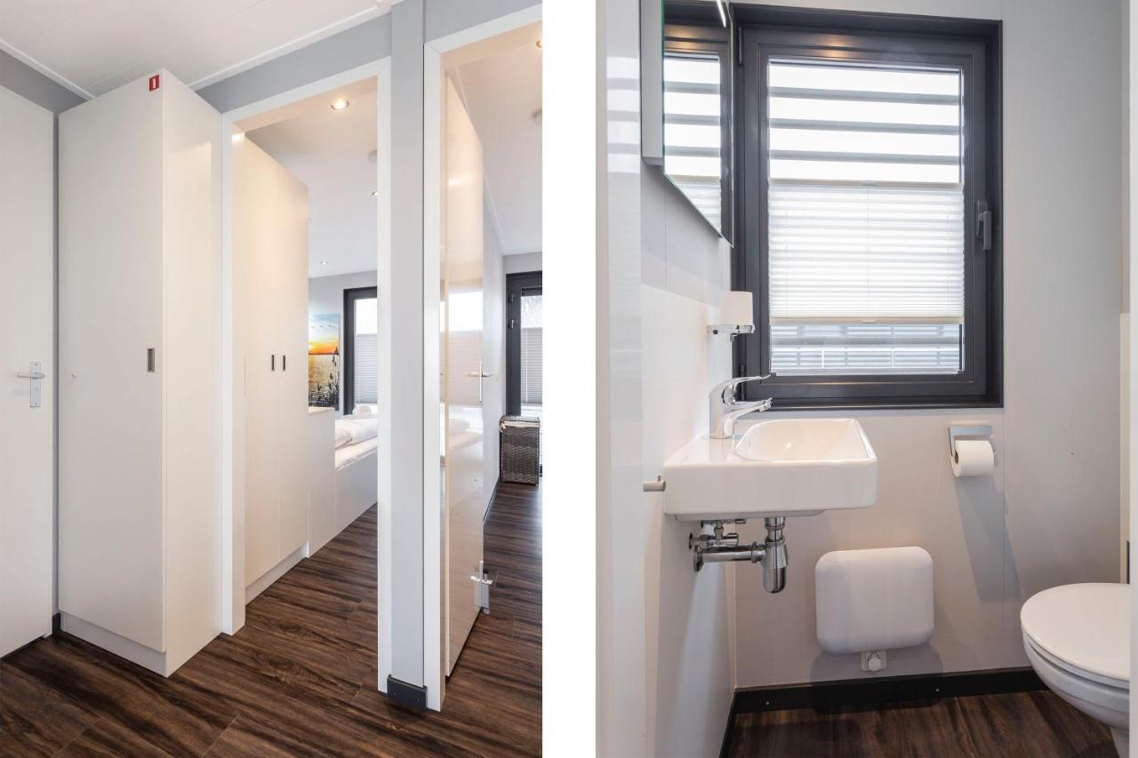 Welcome In - Houseboat 'Elysium' Met Eigen Aanlegsteiger Sneek - Offingawier Экстерьер фото